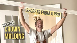 quotUpside down and backwardsquot How to install crown molding [upl. by Ttehc]