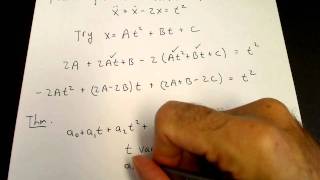 Particular solution for a polynomial [upl. by Nimrac915]