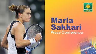 Maria Sakkari Press Conference March 14th  Indian Wells 2024 [upl. by Eico]