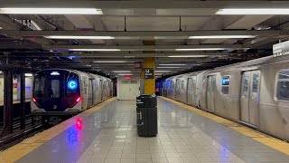 MTA NYC Subway R46 R160 R179 amp R211 A C amp E Trains Along The IND 8th Avenue Line 111324 [upl. by Lewis529]