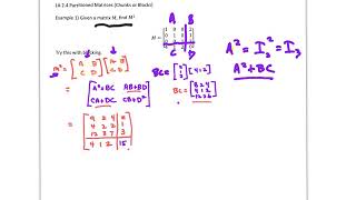 LA 24 Partitioned Matrices [upl. by Arhat]