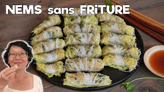 Nems Sans Friture  Rouleaux de Farce Enveloppée de Chou Chinois et Cuits à la Vapeur  Un plat sain [upl. by Gneh]