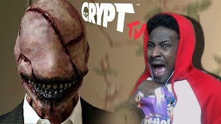 MOVIE NIGHT 3  CRYPT TV Scary Short Horror FIlm Reaction  LooKSeE ep 3 REACTION [upl. by Keele]