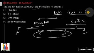 The one that does not stabilize 2° and 3° structures of proteins is [upl. by Aracaj]