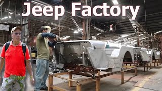 MD Juan Jeep Factory Tour WW2 Willys Jeep reproductions parts and kits [upl. by Eirak]