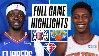 CLIPPERS at KNICKS  FULL GAME HIGHLIGHTS  January 23 2022 [upl. by Kirtap484]