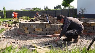 Hochbeet aus Natursteinen bauen  Natursteinmauer bauen [upl. by Philana]