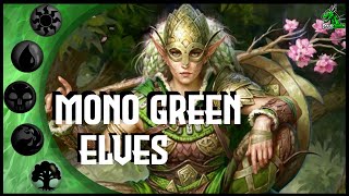 MONO GREEN ELVES Standard Aggro Deck Gameplay  MTG Arena  Magic Arena  MTGA [upl. by Langdon]