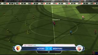 Watford vs Brentford  Football League Championship  300914  Simulation FIFA EA [upl. by Marion]