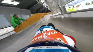 POV Doubles Luge in Pyeongchang South Korea [upl. by Ciryl197]