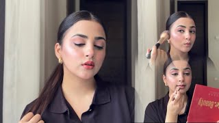 Honest review Miss rose cosmetic  One brand makeup tutorial affordable makeup products Sabaahmed [upl. by Redliw]