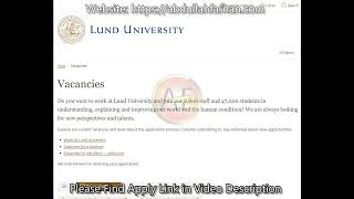 36 PhD DegreeFully Funded at Lund University Scania SwedenHigh AllowanceApply now [upl. by Sairu]