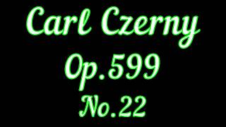 Czerny Op599 No22 Piano Tutorial [upl. by Nairde112]