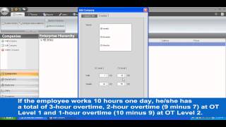 ZKTime net tutorial Chapter 3 Add companies and departments and the companys payroll and overtime [upl. by Amelita580]