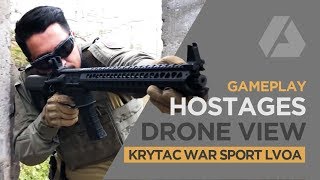 Toma de Rehenes Cámara Drone  Krytac War Sport LVOAC  Airsoft Gameplay amp Review en Español [upl. by Leinadnhoj]