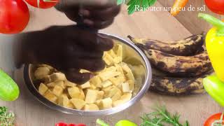 Recette banane plantain amp sauce daccompagnement [upl. by Aceber]