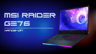 MSI Raider GE76  Handson with one of the most powerful laptops of 2022 [upl. by Serrell]