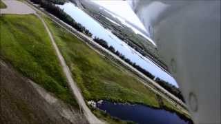 Airplane Crash at Fairbanks Shown from 3 Onboard Cameras N334DH [upl. by Ahtaga766]