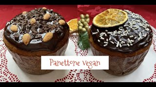 PANETTONE VEGANO fatto in casa  Vegan Panettone versione ai canditi e al cioccolato [upl. by Lesirg]