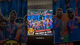 Incredible Year For Team India in T20 Internationals 🤯 t20cricket t20worldcup [upl. by Elimaj]