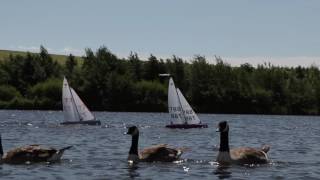 Model sailing boat club Herrington Country Park Sunderland [upl. by Merrile]