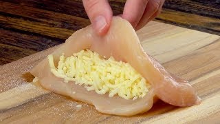 Fill The Chicken With Cheese And Fold It – Easy amp Delicious [upl. by Sirc]