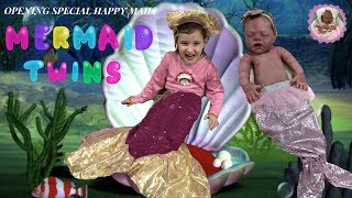 MERMAID TWINS ALIYAH OPENS SPECIAL HAPPY MAIL WITH REBORN PETER AND FULL BODY SILICONE BABY EMMA [upl. by Kealey]