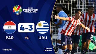 PARAGUAY vs URUGUAY 43  RESUMEN  CONMEBOL PREOLÍMPICO  FASE PRELIMINAR [upl. by Seiber]