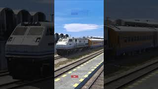 Kereta Api Babaranjang Hampir Adu Banteng keretaapi trainzsimulator train automobile railway [upl. by Lais]