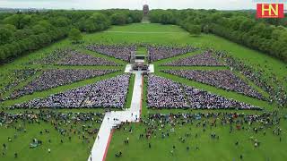 Deutscher evangelischer Posaunentag Hamburg  15000 Blechbläser im Stadtpark [upl. by Anahsor]