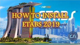 Etabs 2019 Install Full Option [upl. by Kamillah713]