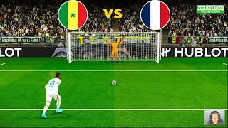 Senegal vs France  Penalty Shootout 2024  Mane vs Mbappe  eFootball PES [upl. by Adriane925]