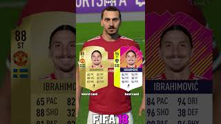 ZLATAN IBRAHIMOVIC best vs worst card in EVERY FIFA 1023⚽shorts fifa eafc24 fifa23 zlatan [upl. by Zertnom]