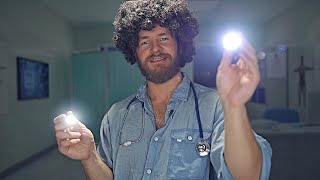 ASMR Dr Bob Ross Happy Eye Examination follow the light [upl. by Lerner]