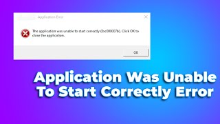 The Application Was Unable to Start Correctly 0xc00007b❌win7810112024 PROBLEM SOLVED✅ [upl. by Yetsirhc]