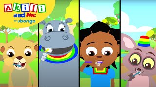 STORYTIME Akili and the Sleepover  New Words with Akili and Me  African Educational Cartoons [upl. by Ainahpets]