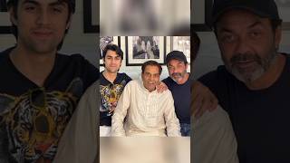 Bobby Deol and his son Aryaman Deol fatherandson bollywood shorts [upl. by Ebbarta89]