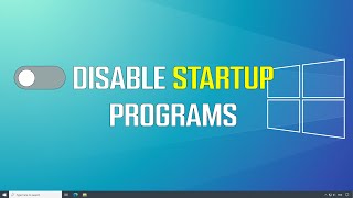 How to Disable Startup Programs in Windows 10 [upl. by Lahcsap]