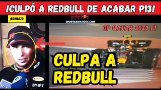 CHECO DESTAPA LA VERDAD Y CULPA A REDBULL POR FIN  RUEDA PRENSA SERGIO PÉREZ QUALY QATAR F1 2023 [upl. by Nicks]