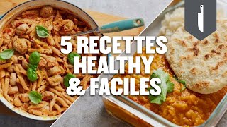 5 recettes healthy rapides et faciles à préparer [upl. by Karlotte]