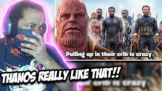 How THANOS bullied the INFINTY STONE from THE AVENGERS in Wakanda REACTION BlankBoy [upl. by Aicekan608]