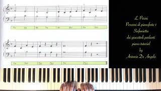 L Perini  Sinfonietta dei giocattoli parlanti  piano tutorial by Antonio De Angelis [upl. by Najtsirk]