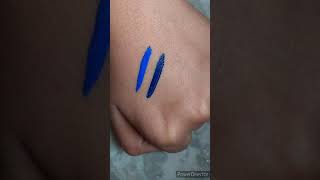 Must have blue eyeliner  lakme eyeliner  affordable colored eyeliner  shorts lakme purplle [upl. by Yffat]