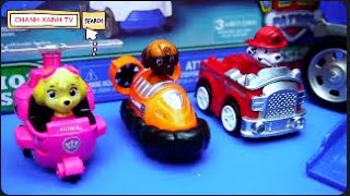 Thế giới đồ chơi trẻ em  Phi đội xe chó cứu hộ của PAW PATROL và bé giúp đỡ bố mẹ  CHANH XANH TV [upl. by Blanc]