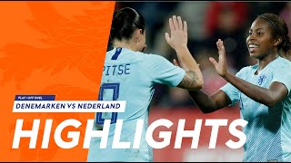 Highlights Denemarken  OranjeLeeuwinnen 09102018 WK 2019 Playoff [upl. by Cole788]