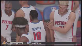 2004 Lakers vs 2004 Pistons NBA2K25 Gameplay PS5 Part 2 [upl. by Hurlow]