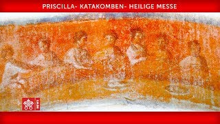 Papst Franziskus – PriscillaKatakomben  Heilige Messe für alle verstorbenen Gläubigen 20191102 [upl. by Olivann]