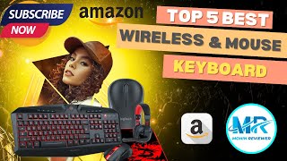 best keyboard and mouse combo Top 5 Best Wireless Keyboard amp mousekeyboard mousegaming review [upl. by Virgy]