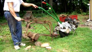 1946 Rotoette Home Gardener with a Buck Saw attachment [upl. by Otecina]