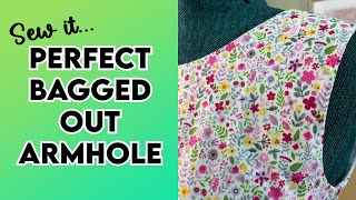 Bagging out armholes is easy  with this step by step tutorial [upl. by Constancy693]